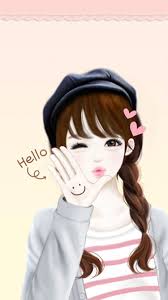 Pin By Debanti Giri On I Phone Wallpaper Cute Girl Drawing Cute Girl Wallpaper Cartoon Girl Drawing