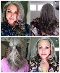 Seven Best Tips Tricks For Successfully Growing Out Your Gray Hair The By The Way Company Llc In 2020 Natural Gray Hair Transition To Gray Hair Hair Highlights