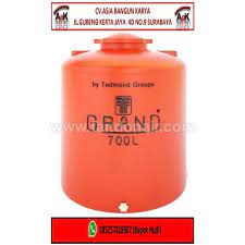 Tandon air plastik merk grand memiliki design yang khusus di sesuaikan dengan kemudahan dalam pemasangan. Jual Tangki Air Tandon Air Grand Plastik 700l Asia Bangun Karya