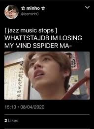 We answered with three steps: ð˜´ð˜±ð˜ªð˜¥ð˜¦ð˜³ ð˜¨ð˜¢ð˜º H Js L Mh Xxii Jazz Music Stops Wattpad