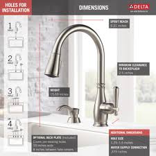 See more ideas about sink, kitchen sink, undermount kitchen sinks. Delta Charmaine One Handle Stainless Steel Kitchen Faucet Walmart Com Walmart Com