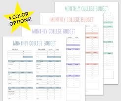 Download some money management worksheets in pdf format. Simple Budget Template For College Students Free Pdf