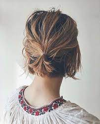 Short Hair Bun Styles Short Hair Bun Short Hair Styles Easy Elegant Short Hair