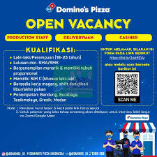 Lamaran yang tidak memenuhi kualifikasi diatas tidak akan diproses. Loker Sma Smk Di Dominos Pizza Bandung Tasikmalaya Februari 2021