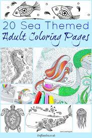 Fish in the ocean coloring page. 20 Free Sea Themed Adult Coloring Pages Crafts On Sea