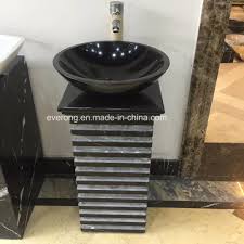 Beautiful stone & marble basins for luxurious bathroom design. China New Design Natural Black Granite Pedestal Wash Basin For Bathroom China Natural Stone Sink Stone Wash Basin