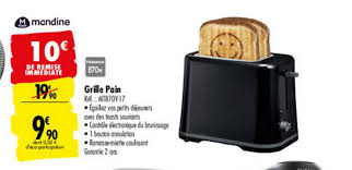 Offre Grille Pain Mandine Chez Carrefour