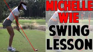 American golfer michelle wie is taking an indefinite break from golf because of a persistent wrist injury. Michelle Wie Swing Lesson How To Stay On In Your Posture On Plane Youtube
