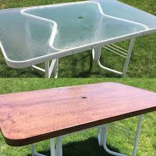 Diy Patio Glass Table Makeover Idea In 2020 Glass Table Table Makeover Glass Top Table