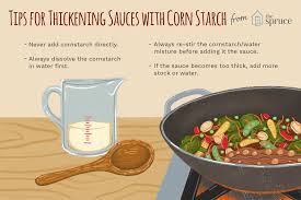 Cornstarch mixed with 1 tbsp. How To Thicken Chinese Sauces With Cornstarch