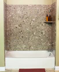 Surround Yourself With The Luxurious Look Of Natural Stone With Flexstone The Revolutionary Tub And Shower Wall Materi Bathtub Surround Shower Tub Shower Wall