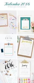 6 Lovely Links Print It Yourself Die Schonsten Kalender Fur 2016 Provinzkindchen Kalender Zum Ausdrucken Kalender Basteln Kalender 2016