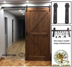 Masif Cam Agacindan Ahir Kapisi Modeli Salon Kapisi Yaptik Baston Modeli Surgu Mekanizmasi Kullandik Savas Bey Ve Esi Mutlu Gunle Ahir Kapisi Tasarim Dolaplar