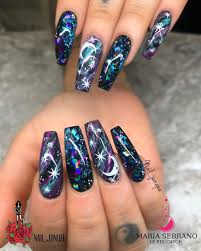 The Amazing Nail Junqee Stuns Us With Her Galaxy Nails Thank You For Sharing Your Fantastic Work Maria Galaxy Nail Art Nail Art Designs Nail Designs