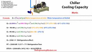 chiller cooling capacity how to calculate the