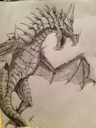 Cool dragon drawing at getdrawings | free download. Pin By Andrea Leonor On Cute Cool Like It Dragon Drawing Dragon Sketch Dragon Artwork
