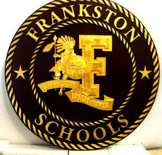 Tp 1060 Carved Wall Plaque Of The Seal Logo Of Frankston Schools Gold Leaf Gilded Wall Plaques Plaque Carving
