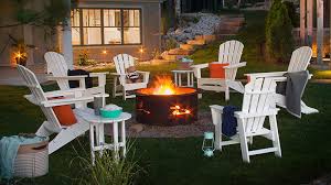 Polywood adirondack chair traditional curveback plastic outdoor patio firepit garden chairs, swings & benches garden & patio furniture. Adirondack Chairs Walnut Creek Fireplace