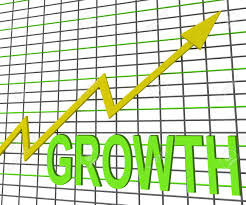 Growth Graph Chart Showing Increase Sales Profit
