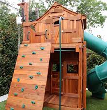 I'm not sure why homebuilt playsets weren't popular back when i was a kid, but it's a good thing they are now. Why Should You Stain Your Outdoor Playset Backyard Fun Factory