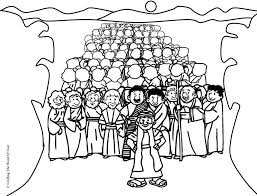 Crossing The Red Sea Coloring Page Crossing The Red Sea Sea Activities Bible Coloring Pages