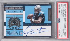 Organize and price your collections as we offer instant access to the world's leading trading card and collectibles databases. Lot Detail 2011 Playoff Contenders 228 Cam Newton Signed Rookie Card Psa Gem Mt 10