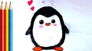 This drawing lesson will guide you in a simple way, through drawing a cartoon penguin. How To Draw A Cute Baby Penguin Step By Step Herunterladen