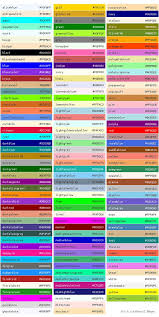 Tabla Colores Jpg 602 1195 Colores Web Carta De Colores Tabla De Colores