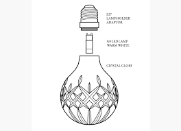 Dazzling Gem Cut Led Light Bulb Made From Cumbria Crystal