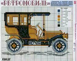 Vintage Car Cross Stitch Train Cross Stitch Cross Stitch Cross Stitch Designs