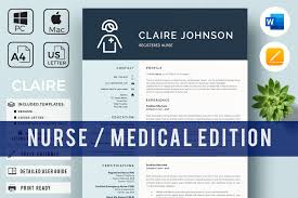 Classic cv / resume, this form of document will work in download a cv template suitable for your sector (we have prepared classic, modern and creative. Rn Nurse Resume Template Modern Resume Format For Nurses 562578 Resume Templates Design Bundles