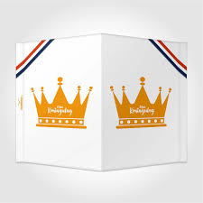 Koningsdag kan natuurlijk niet gevierd worden zonder kroon. Raambord Fijne Koningsdag Kroon Wit Vier Het Met Een Raambordje