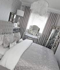Want to create a romantic bedroom? Pin By Fashion Lover On Our New Room Ideas Silver Bedroom Decor Elegant Bedroom Bedroom Decor