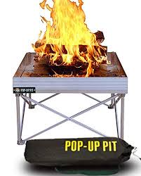 Similar 30 fire pits from big box stores rust and fall apart quickly. Campfire Defender Protect Preserve Pop Up Fire Pit Portable And Lightweight Fullsize 24 Inch Never Rust Firepit Go Anywhere Fire Bowl Pop Up Pit Only Brentorr
