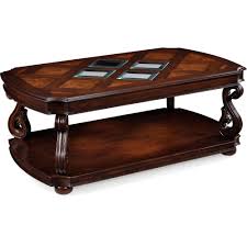 Cheval gold metal nesting coffee tables with marble top the belcourt cocktail table features an open bottom shelf that is a great place to store reading materials. Densbury Traditional Rustic Natural Pine Coffee Table Natural Pine Ibt Shop