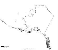 80 pages of beautiful driving guides. Printable Blank Map Of Alaska Outline Transparent Png Map