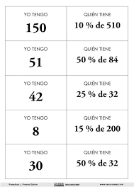 Muchos niños leen letra por letra, tienen poco campo visual o leen muy despacio. Juego De Calculo Mental De Porcentajes