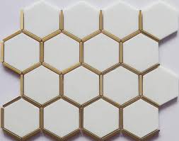 Black And Gold Kitchen Floor Tiles Gold Trim White Gold Bathroom Decor White Bathroom Gold Tile