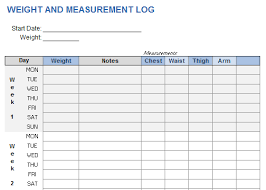 Weight Training Plan Template For Excel