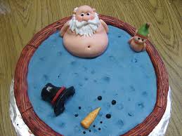 Christmas Cakes Santa Hot Tubs And Penguins Christmas Cake Designs Christmas Cake Christmas Cake Decorations