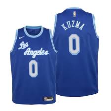 Shop now for the latest deals on nba gear. Kyle Kuzma 0 Los Angeles Lakers Blue 2020 21 Classic Edition Jersey Kids