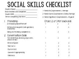 The acls skills checklist is the compilation of both the megacode scenarios and their corresponding checklists used for student evaluation. Social Skills Checklist Rating Scale By Iteachkids2talk Tpt
