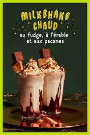 Milkshake Chaud Au Fudge Erable Et Pacanes Recettes D Ici Recipe In 2020 Food Desserts Milkshake
