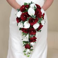 Faux flowers, artificial orchids, and silk flowers. Http Www Pinklilac Co Uk Image Cache Catalog Products Bs0021 Burgundy White Shower Bouquet 512 Silk Flowers Wedding Flower Bouquet Wedding Bridesmaid Bouquet