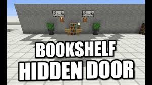 Minecraft Ps4 Hidden Bookshelf Door Tutorial Ps3 Xbox Wii Pe Youtube