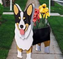 Dujiujun Flower Pot Adorable Dog Shape Planter Pot Versatile ...