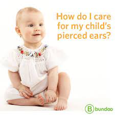 Qod How Do I Care For My Child S Pierced Ears Bundoo Baby Ear Piercing Ear Piercings Ear Piercing Care