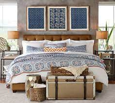 Последние твиты от pottery barn (@potterybarn). Framed Blue Textile Art Wall Decor Pottery Barn
