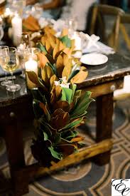 Magnolia Leaf Floral Table Runner For Wedding Reception The Mills House Hotel In 2020 Magnolia Leaves Floral Table Runner Luxury Wedding Planner