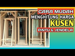 Sebuah pintu kayu berukuran 90 cm x 215 cm, menggunakan kayu kusen ukuran 5 cm x 10 cm, daun pintu ukuran 82 cm x 211 cm memakai kayu papan untuk mengetahui volume kayu dalam jumlah batang maka kita perlu mengetahui terlebih dahulu panjang kayu 5/10 dipasaran yang akan kita beli. Cara Menghitung Harga Kusen Pintu Dan Jendela Youtube